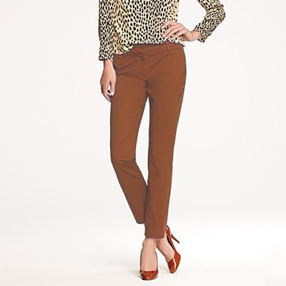 J. Crew Cafe Capri in Cedar Plank - Picture 1 of 5